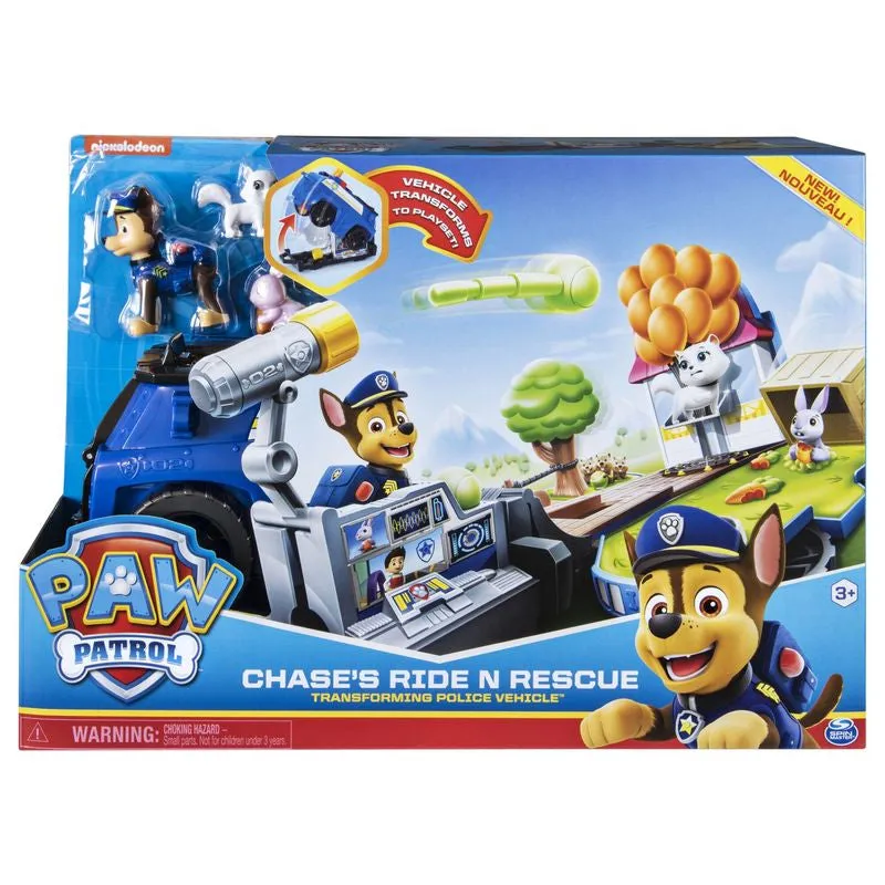 PAW Patrol Roll N Rescue Vehicle Chase's Ride N Rescue Transforming Police Vehicle