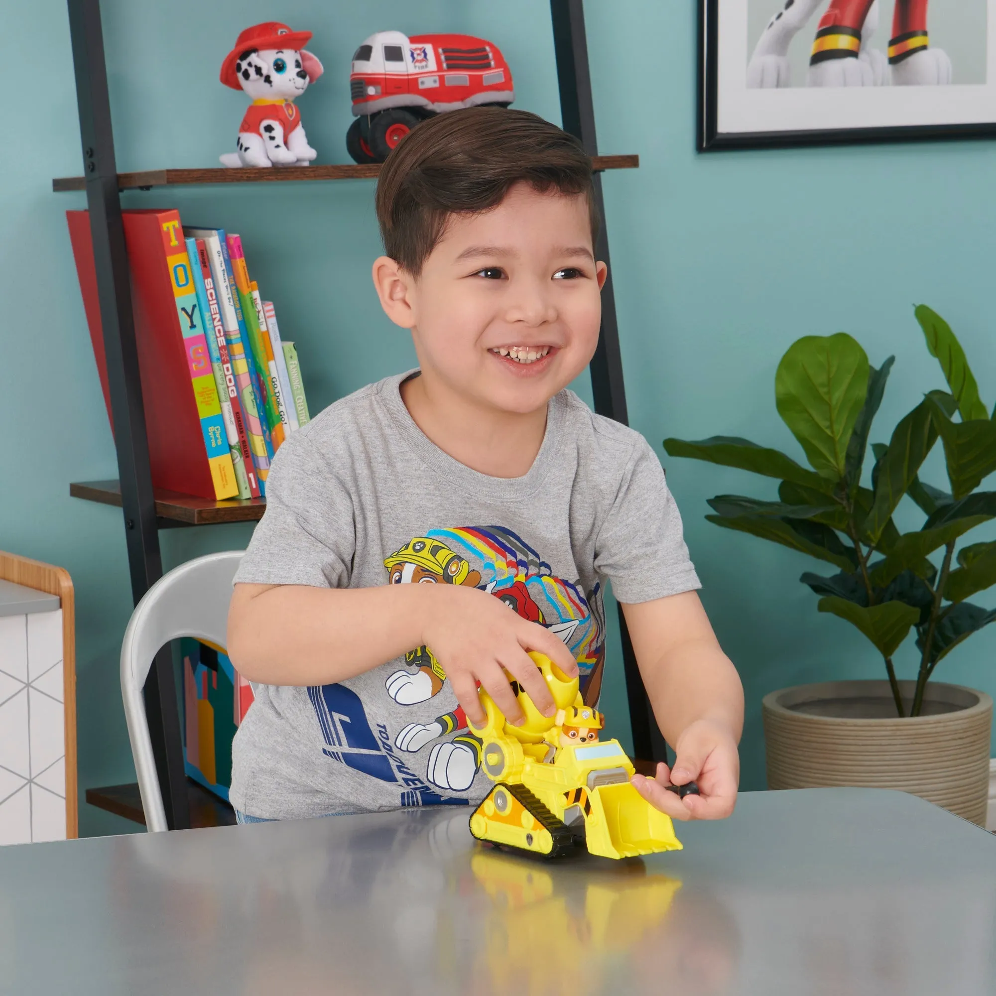 PAW Patrol The Movie Themed Vehicle Rubble Deluxe Vehicle