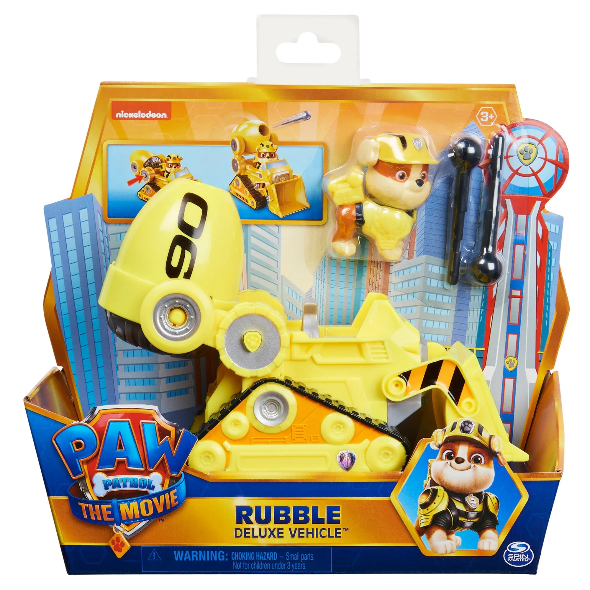 PAW Patrol The Movie Themed Vehicle Rubble Deluxe Vehicle