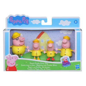 Peppa Pig Family Figure 4 Pack Peppa's Family Rainy Day