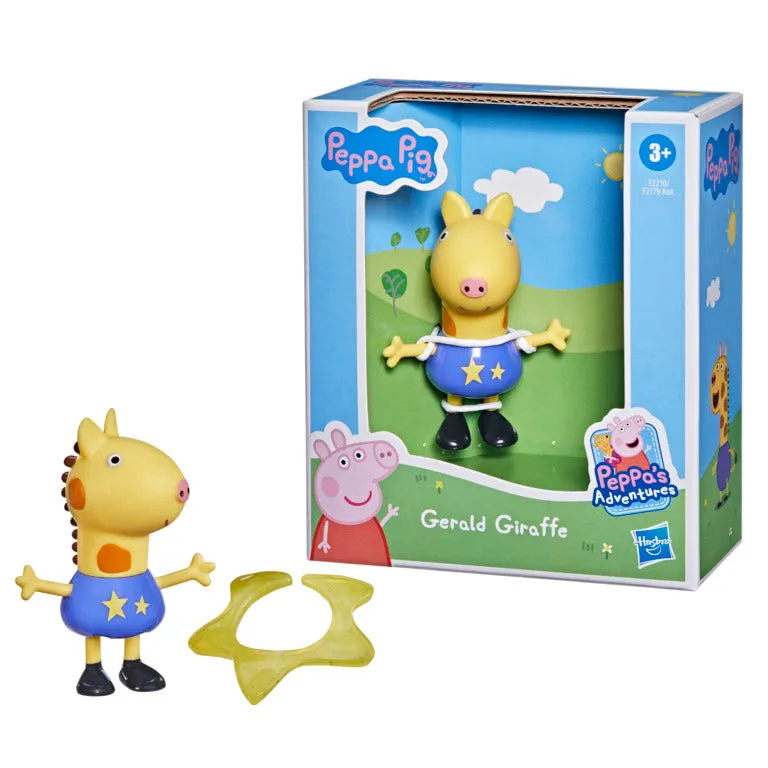 Peppa Pig Peppa's Fun Friends Figures Gerald Giraffe With Gold Mask