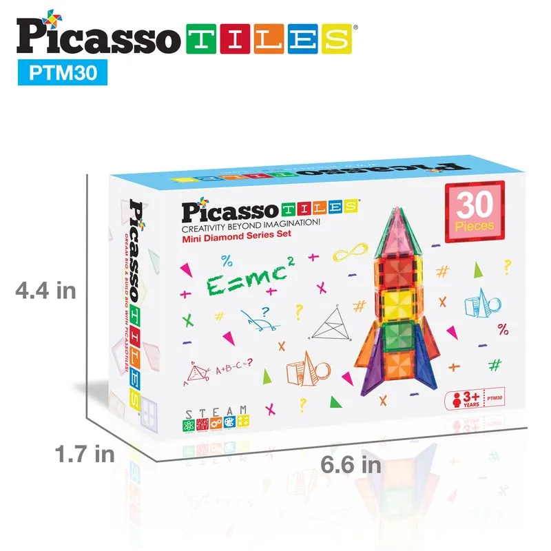 Picasso Tiles 30Pc Mini Tile Magnetic