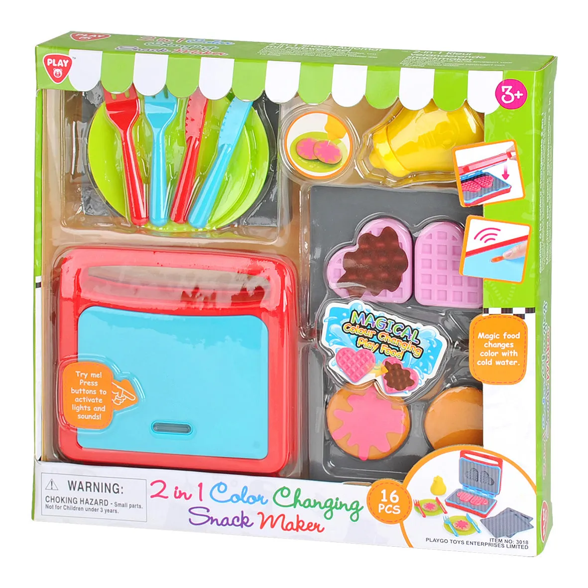 Playgo Toys Ent. Ltd. 2 In 1 Color Changing Snack Maker
