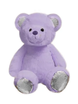 Plush Russ Crackle Bears 14 Inch Lavender