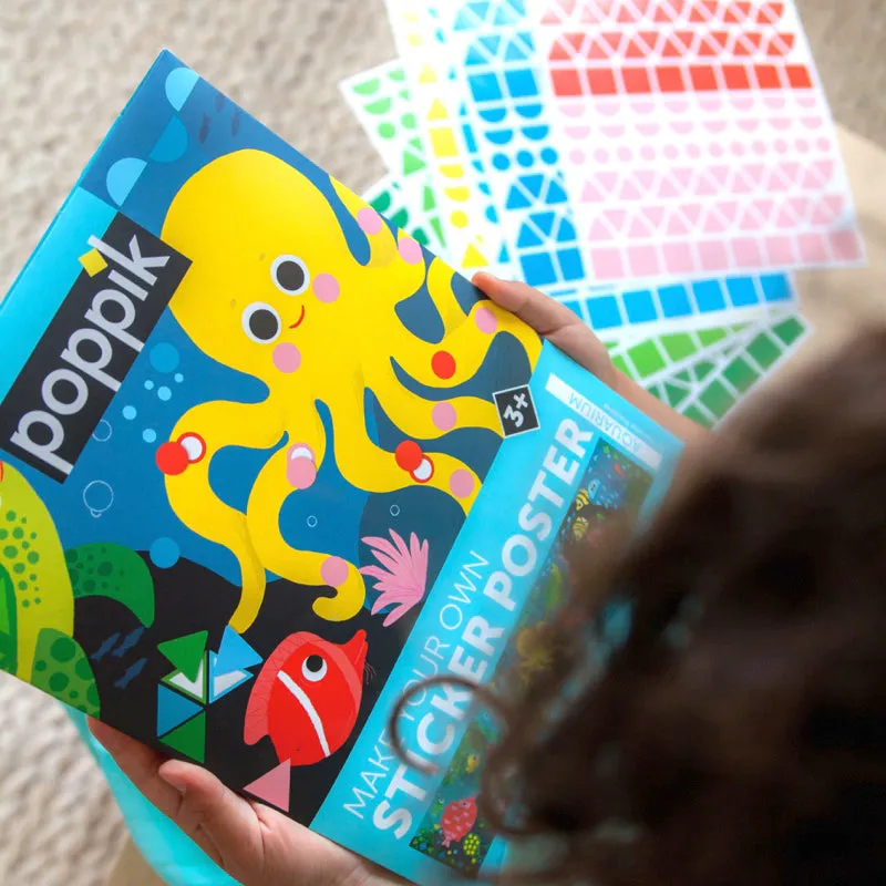 Poppik Panorama Aquarium Educational Poster with 750 Stickers