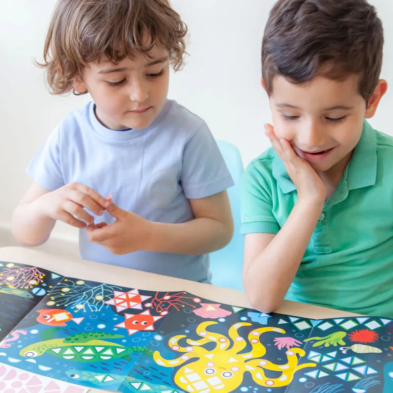 Poppik Panorama Aquarium Educational Poster with 750 Stickers