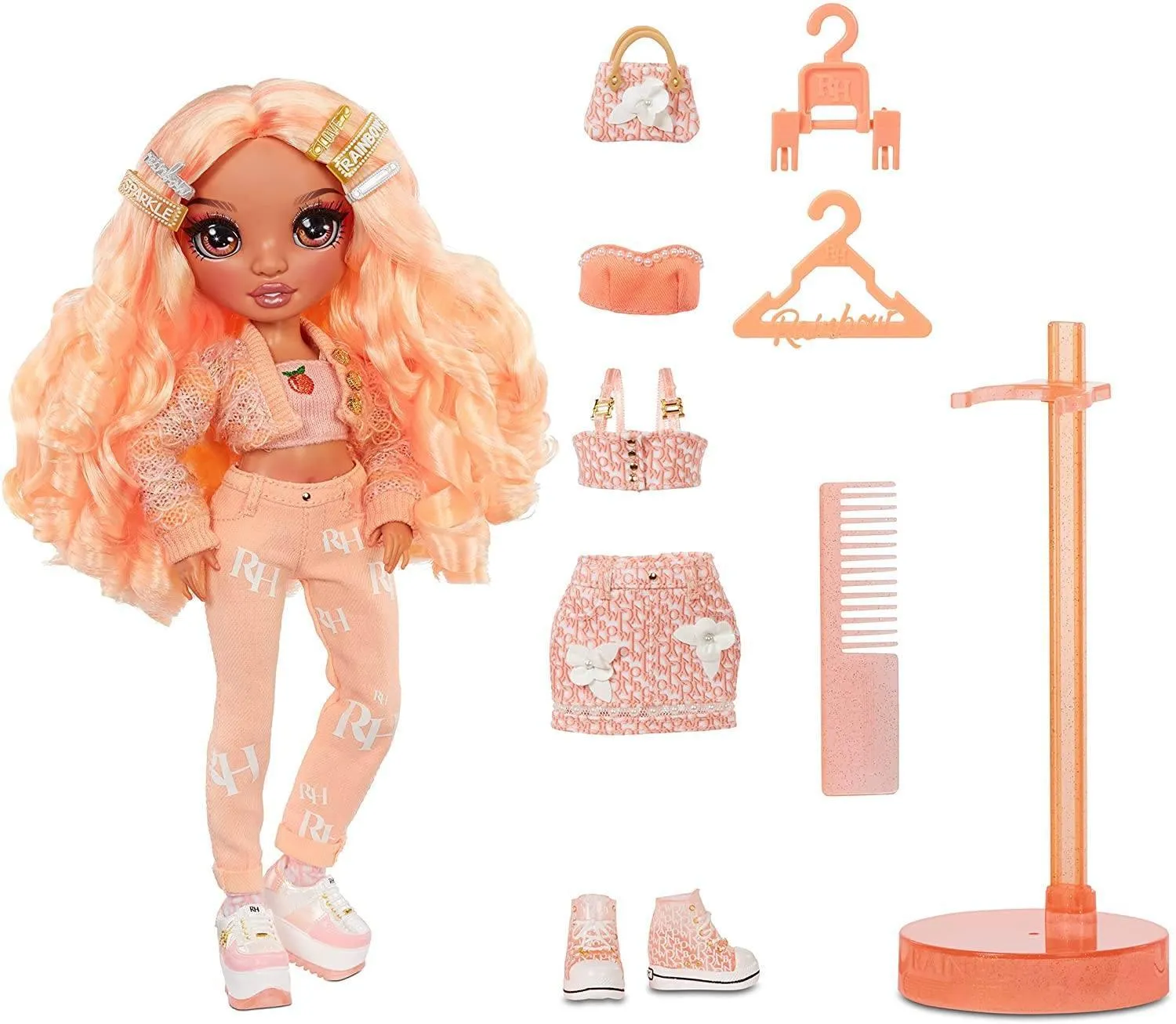 Rainbow High Fashion Dolls Series 3 Georgia Bloom - Peach