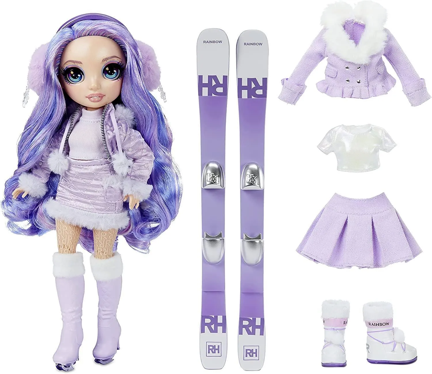 Rainbow High Winter Break Fashion Doll Violet Willow Playset