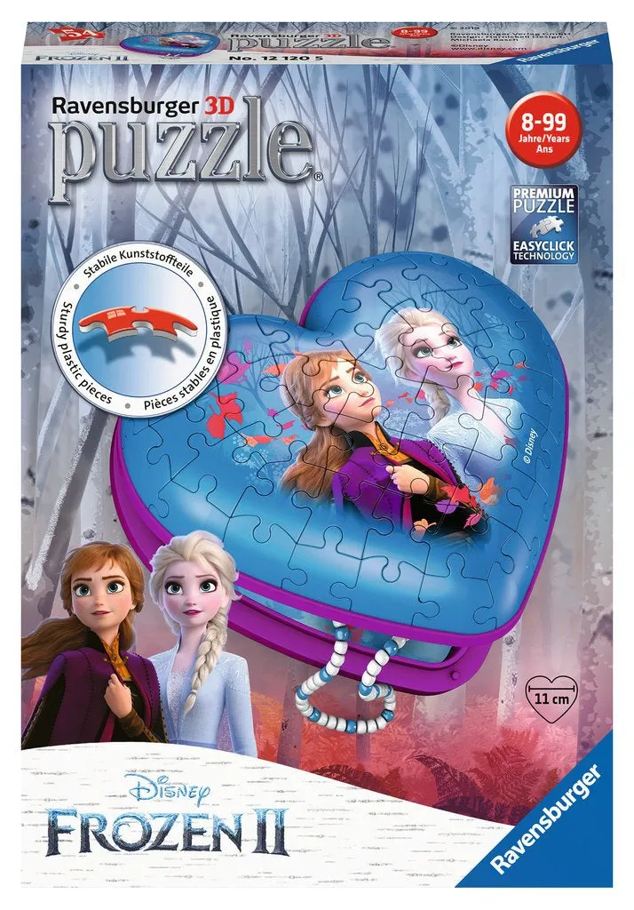 Ravensburger Disney Frozen Ii 54 Piece 3D Heart Shaped Puzzle