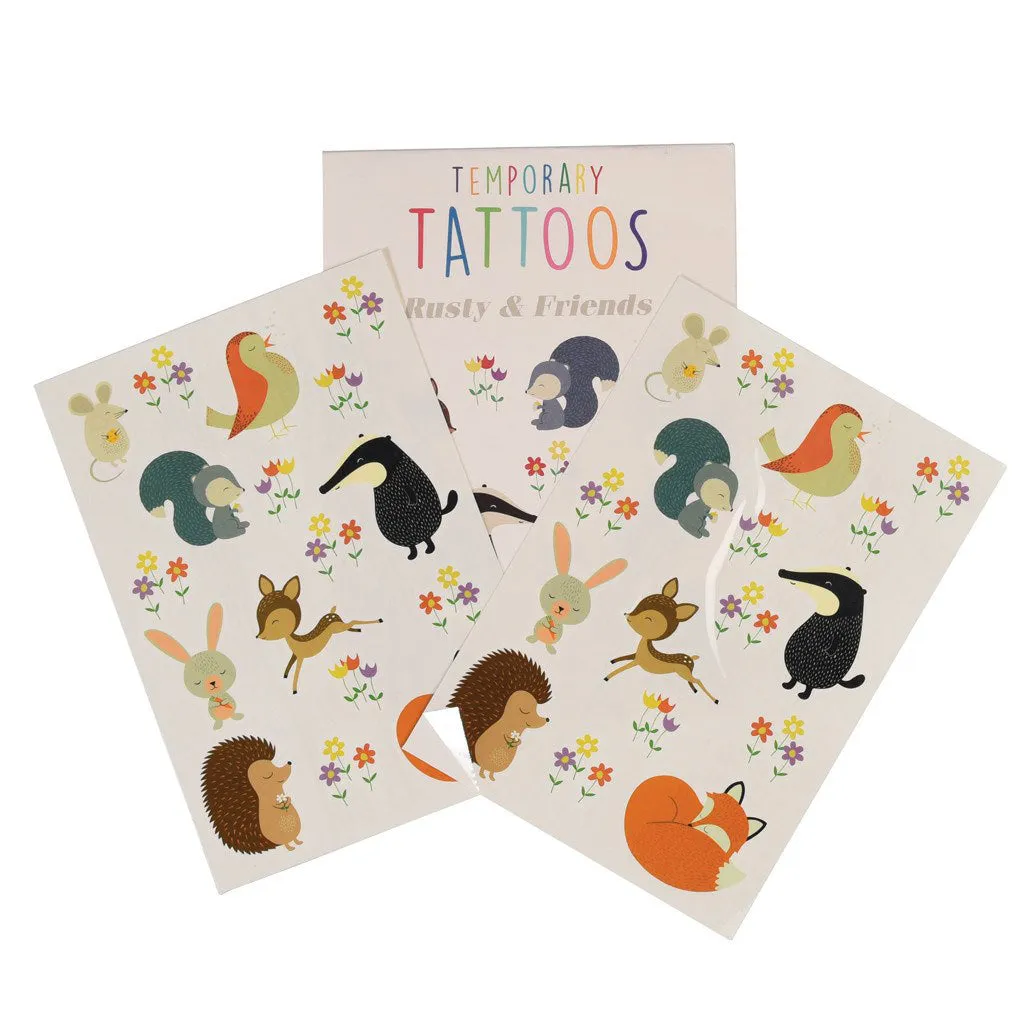 Rex Rusty & Friends Temporary Tattoos (2 Sheets)