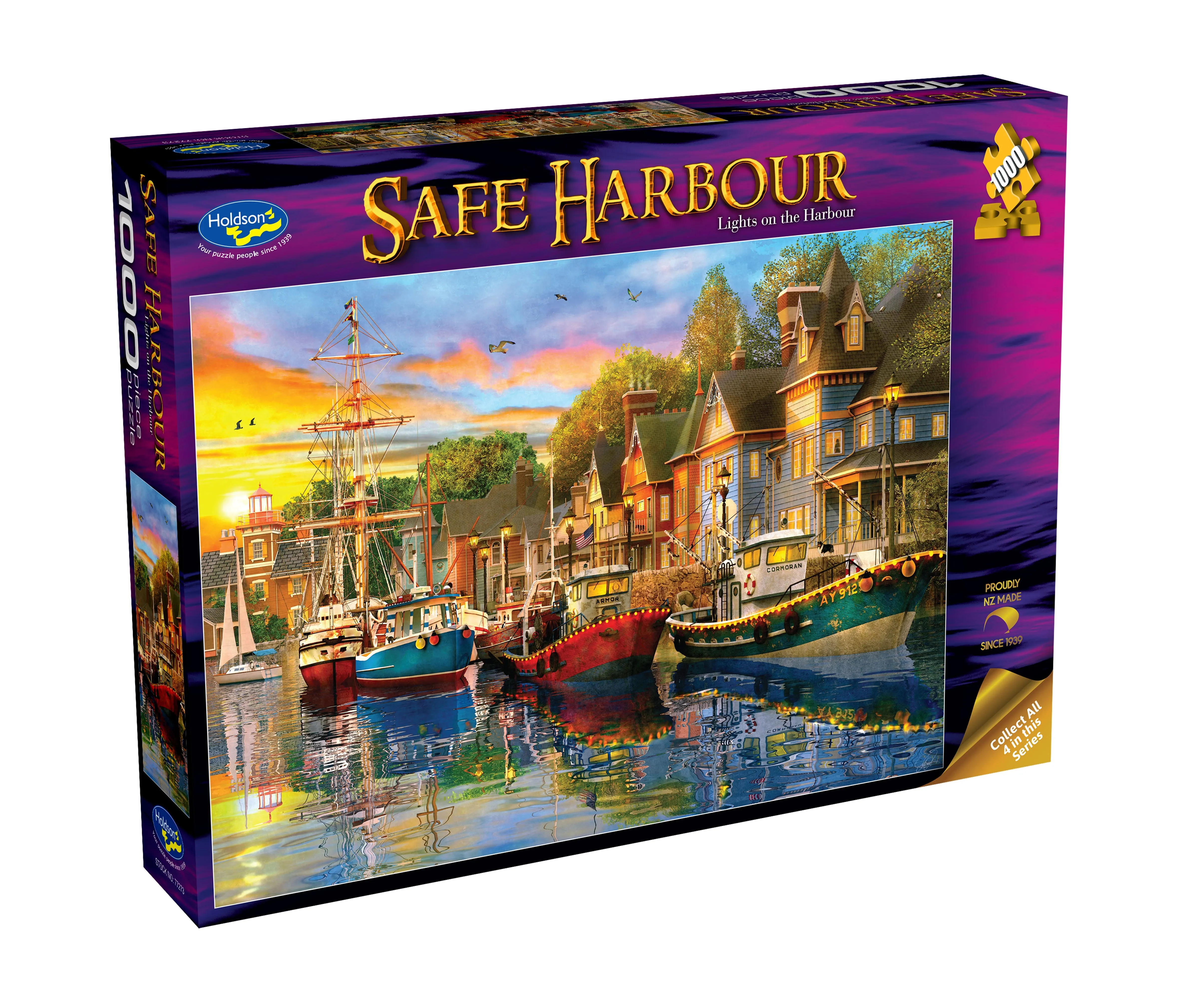 SAFE HARBOUR LIGHTS ON THE HARBOUR 1000 PIECE PUZZLE