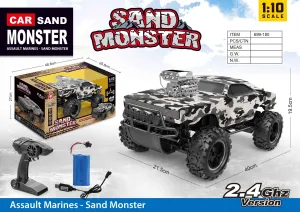SAND MONSTER 1:10 REMOTE CONTROL HIGH SPEED 4X4 WINTER CAMO