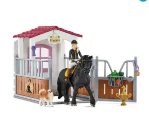 Schleich Horse Club Horse Stall With Tori & Princess Set