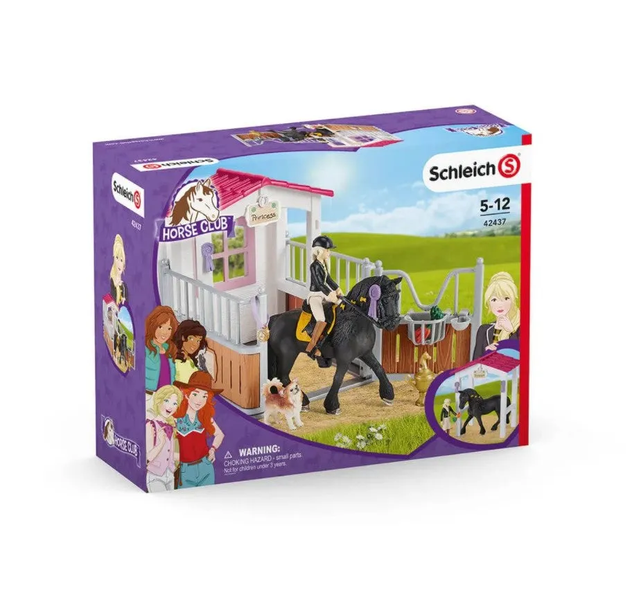 Schleich Horse Club Horse Stall With Tori & Princess Set