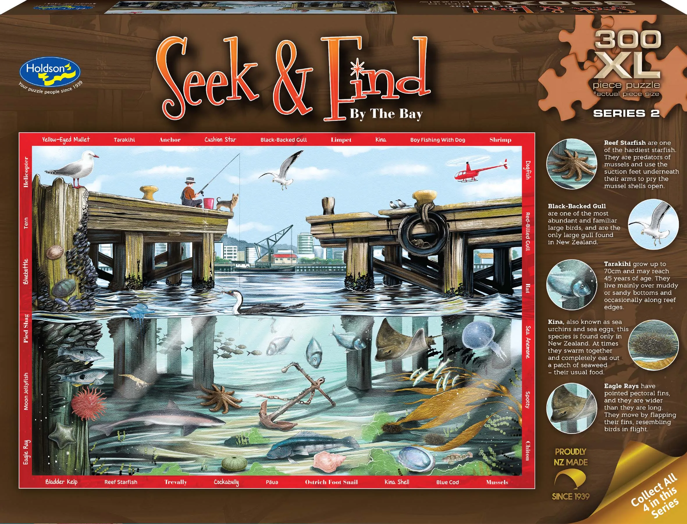 SEEK & FIND 300XL PIECE PUZZLE SERIES 2 BY THE BAY