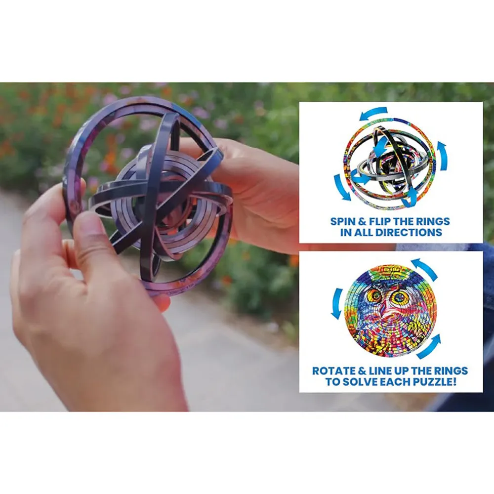 SpongeBob Spin Flip Double-Sided Puzzle - 12 Rings