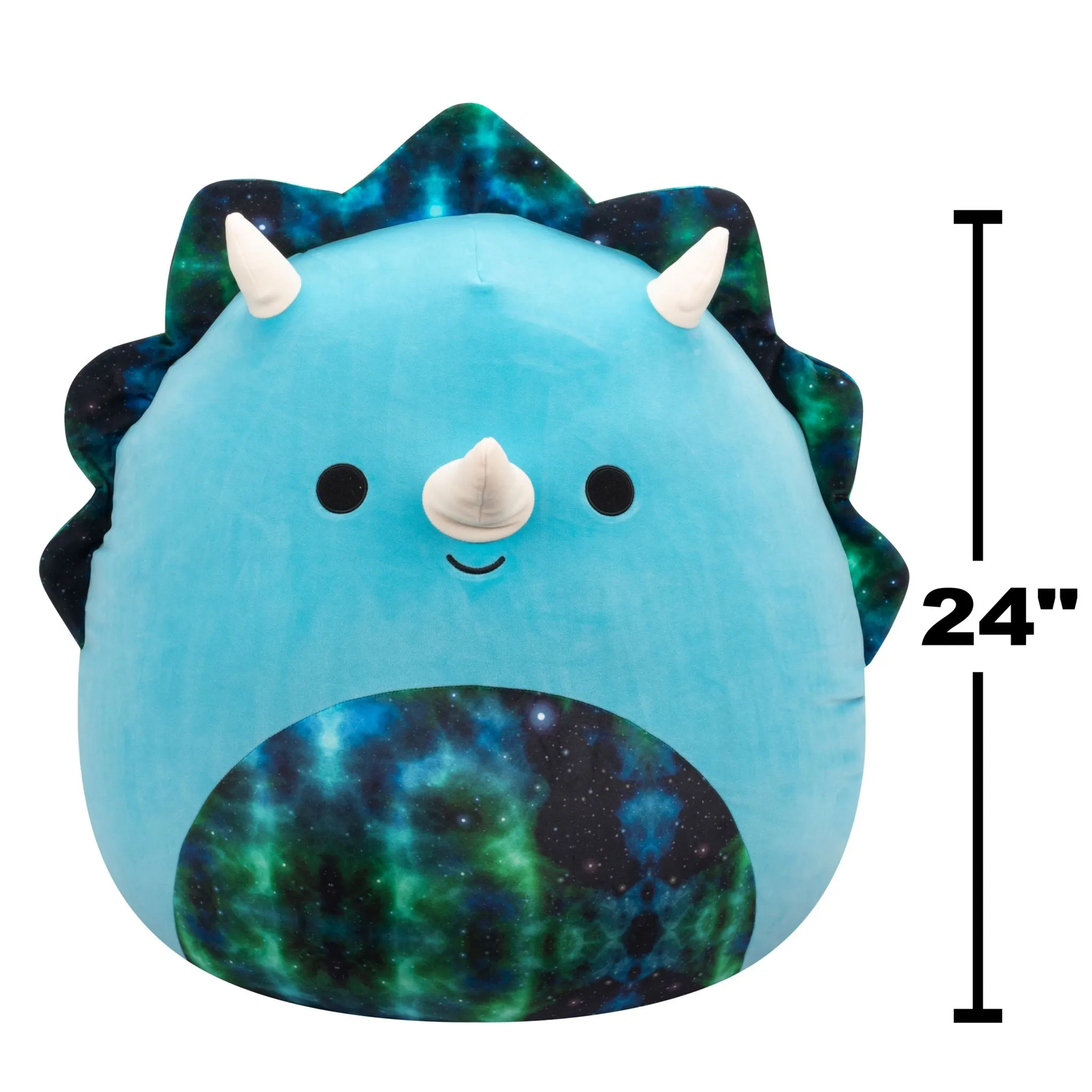 Squishmallows 24 Inch Plush Vilmos Blue Triceratops