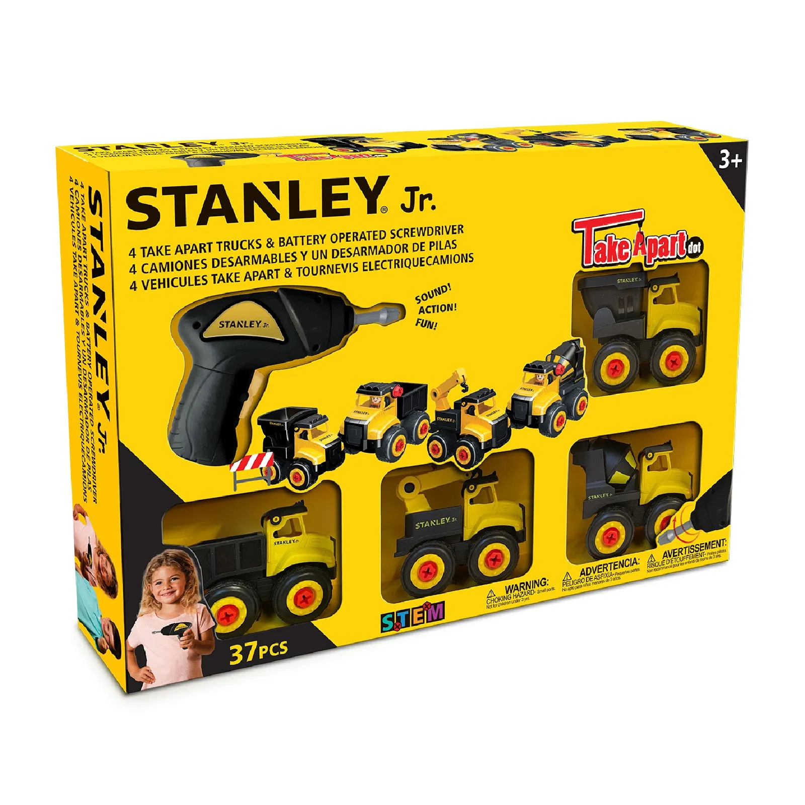 Stanley Jr. Take A Part Dot 4 Pack With Screwdriver