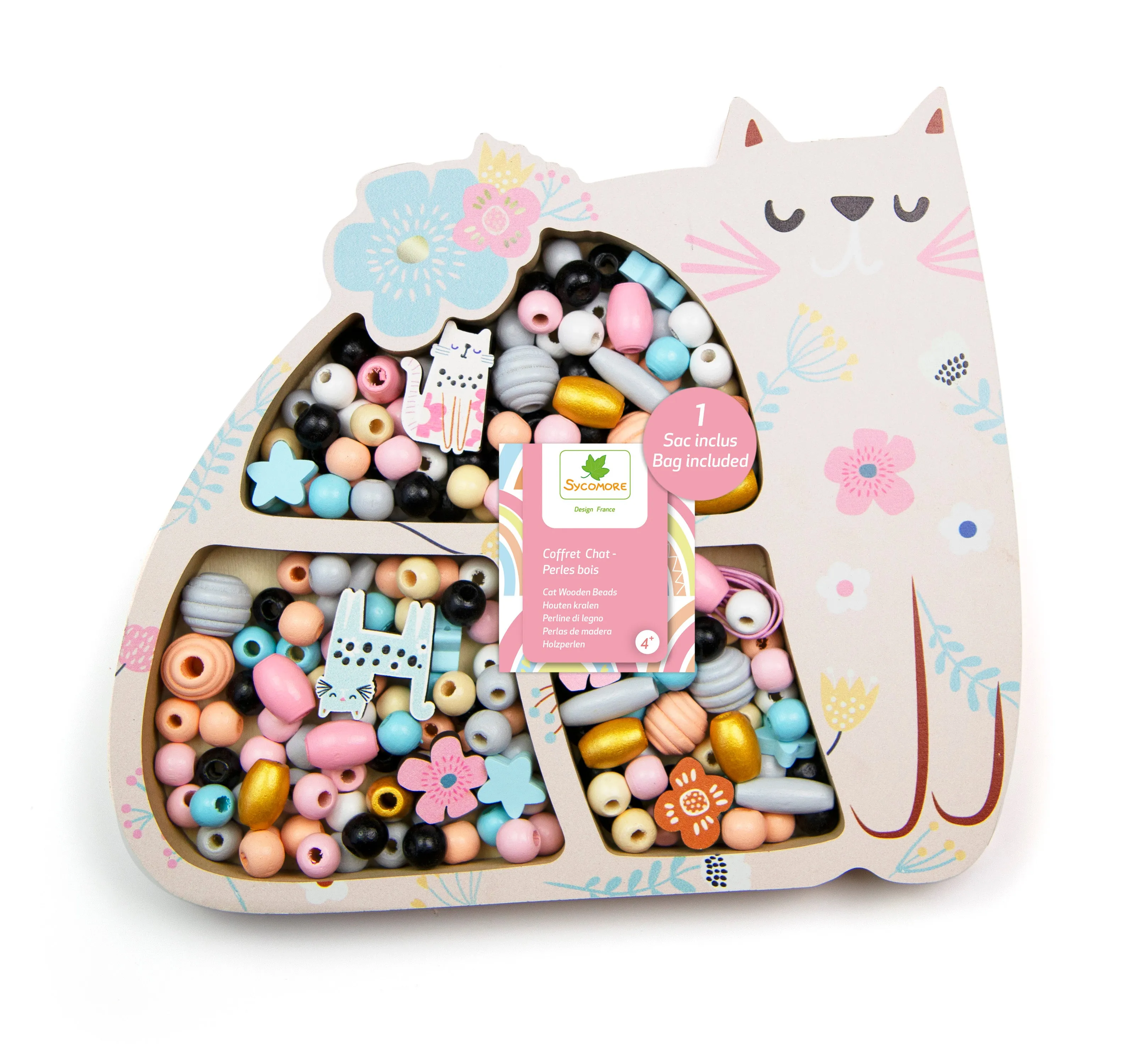 Sycomore Cat Wooden Beads