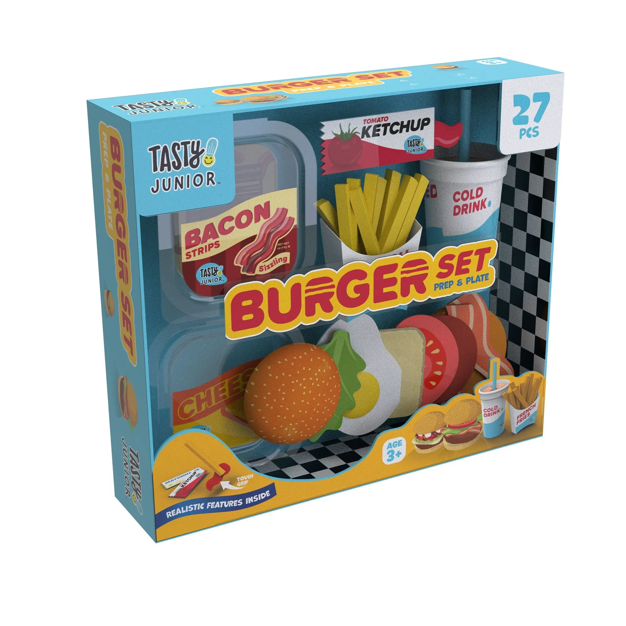 Tasty Junior Prep N Plate Burger 27 Piece Set