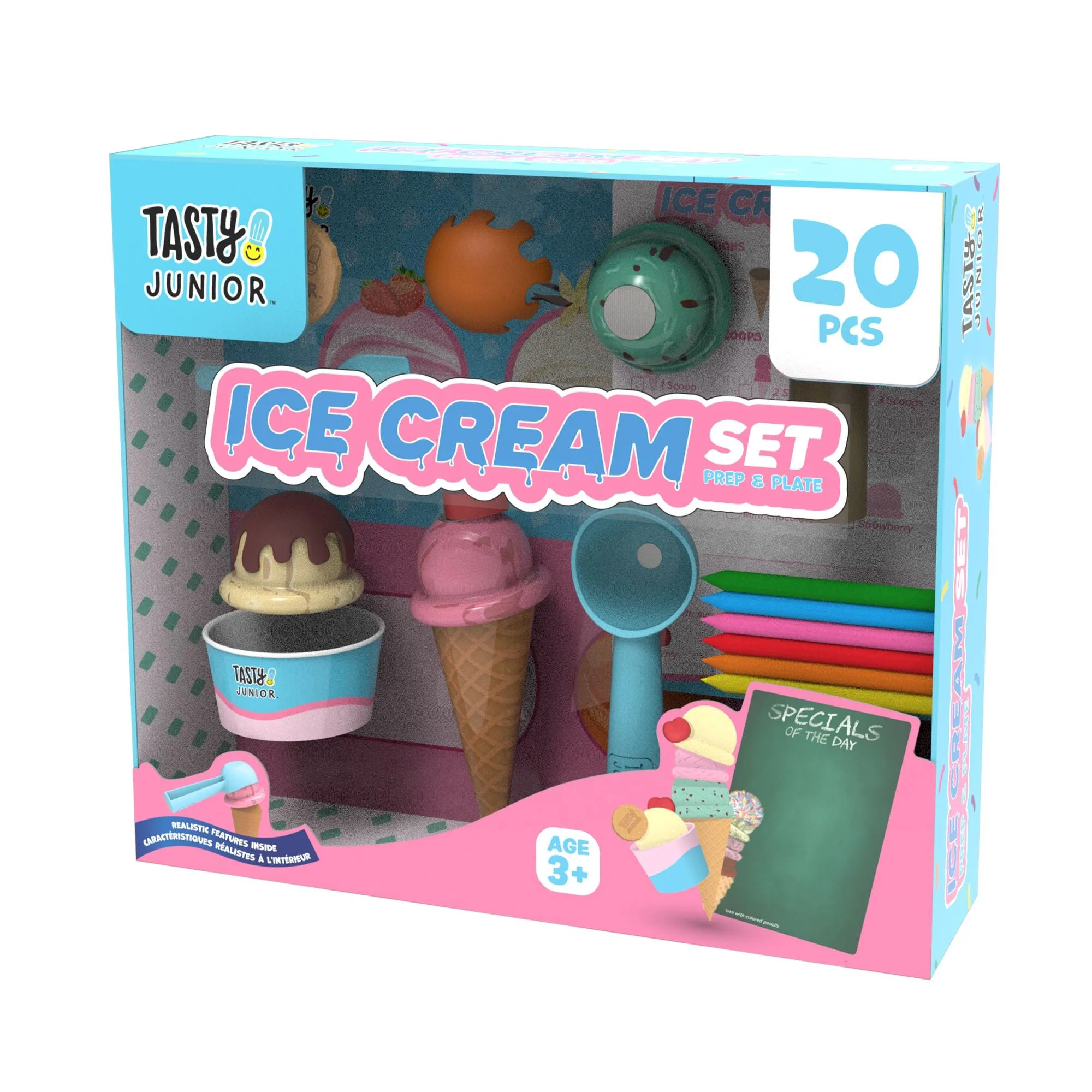 Tasty Junior Prep N Plate Ice Cream 20 Piece Set