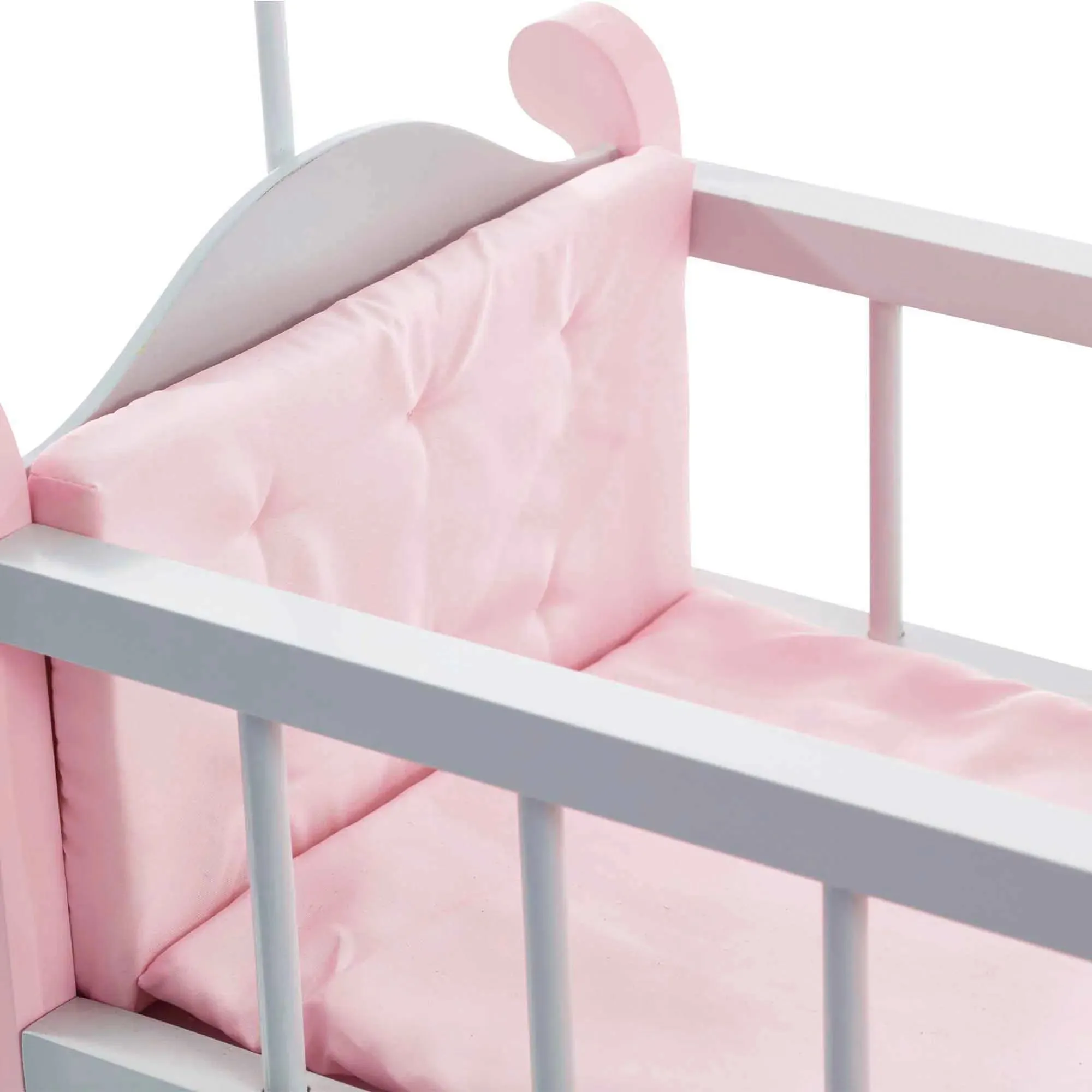 Teamson Olivia's Little World Polka Dot Princess Wooden Baby Doll Crib