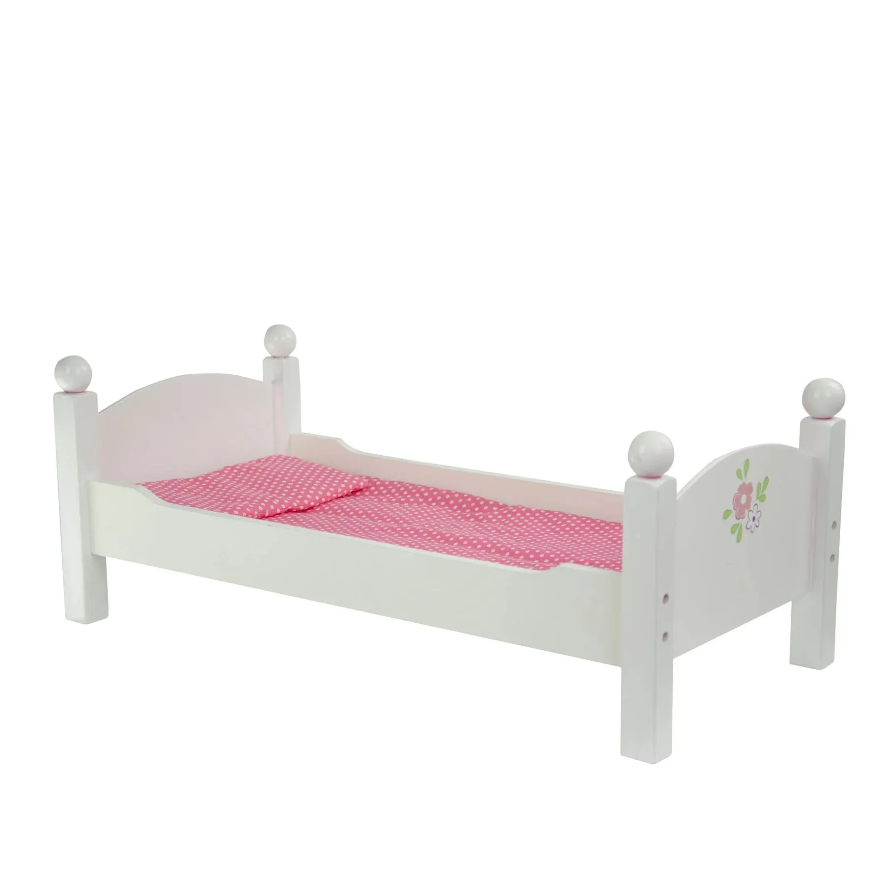 Teamson USA Olivia's Little World Polka Dots Princess 18-Inch Doll Bunk Bed, Grey