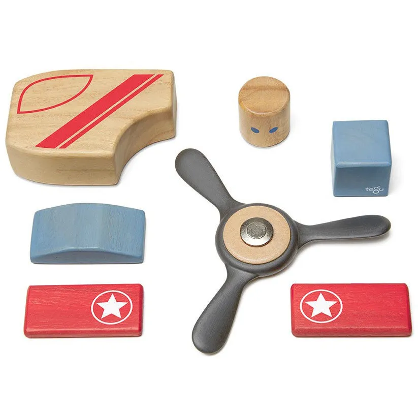 Tegu Stunt Team Looper Magnetic Wooden Block