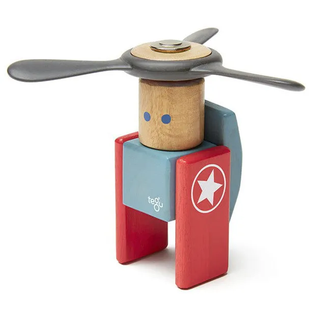 Tegu Stunt Team Looper Magnetic Wooden Block