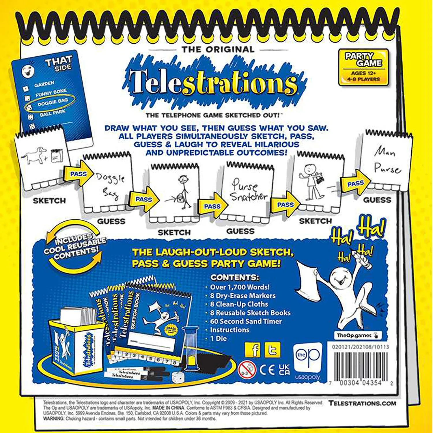 Telestrations Original 8 Player Party Game - USAopoly