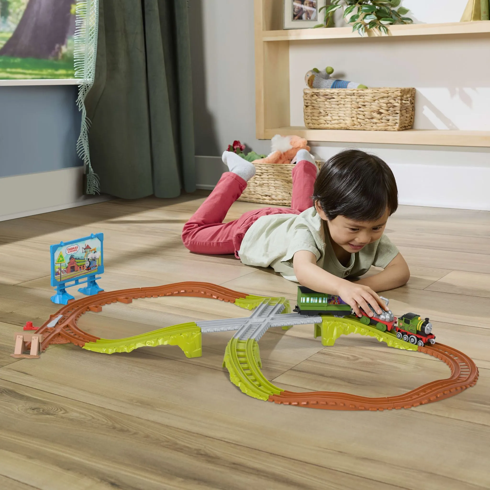 Thomas And Friends Push Along Track Set Wiff's Recycling Run