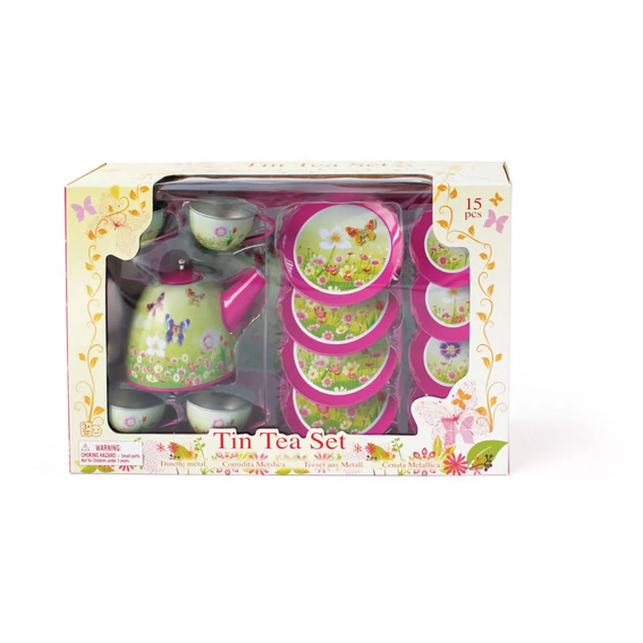 TIN TEA SET 15PC