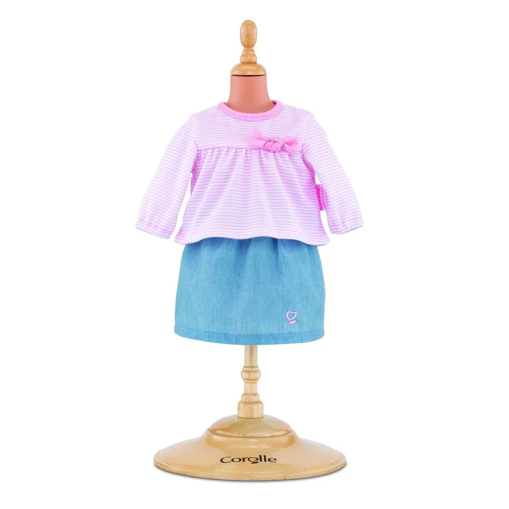 Top & Skirt for 12-inch Baby Doll
