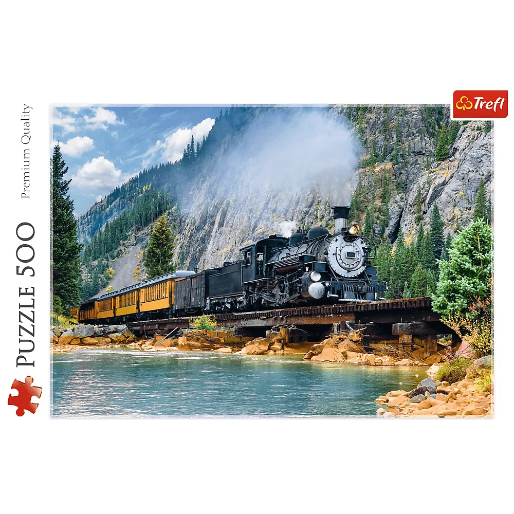 TREFL 500 PIECE PUZZLE MOUNTAIN TRAIN