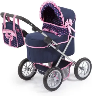 Trendy Walker Dolls Pram - Blue & Pink