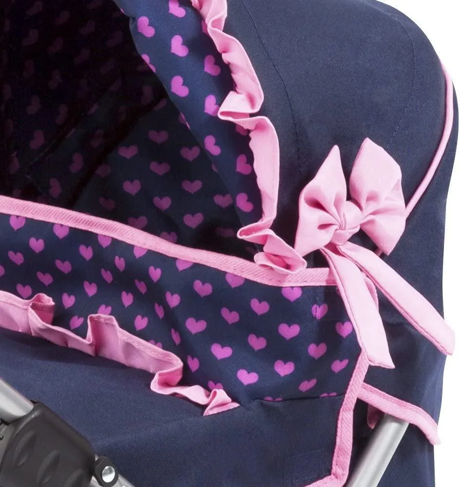 Trendy Walker Dolls Pram - Blue & Pink