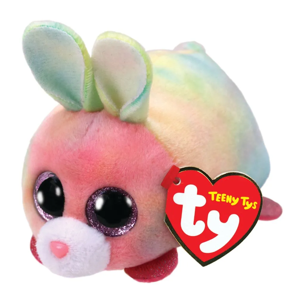 Ty Teeny Tys Whiz The Multicoloured Bunny