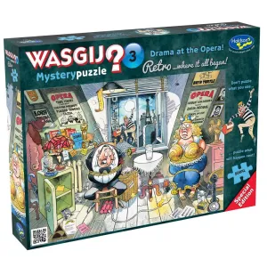 Wasgij Retro 500 Piece Xl Jigsaw PuzzleMystery 3 Drama At The Opera