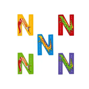 Wooden Animal Letters - N Assortment