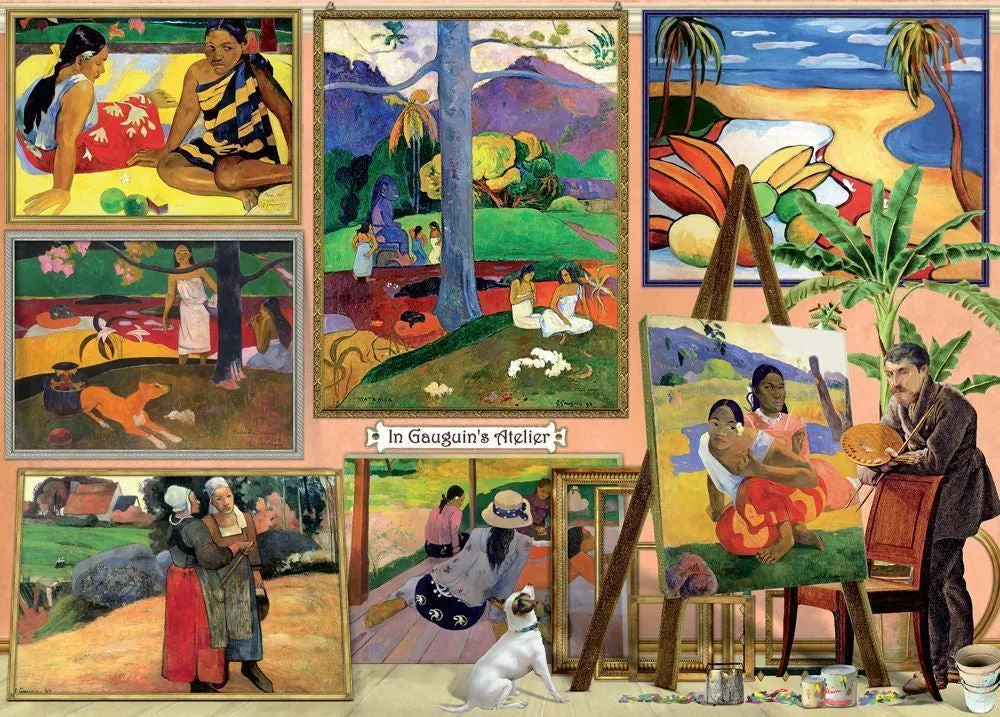 Works Of Art In Gaugains Atelier 1000 Piece Puzzle