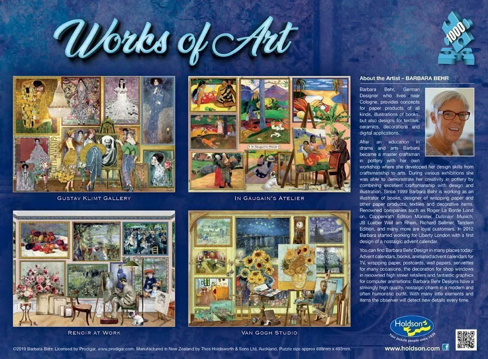 Works Of Art In Gaugains Atelier 1000 Piece Puzzle
